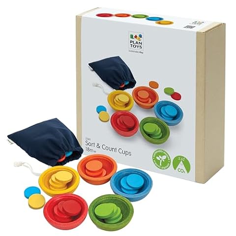PLAN TOYS 5360 Counting Cups