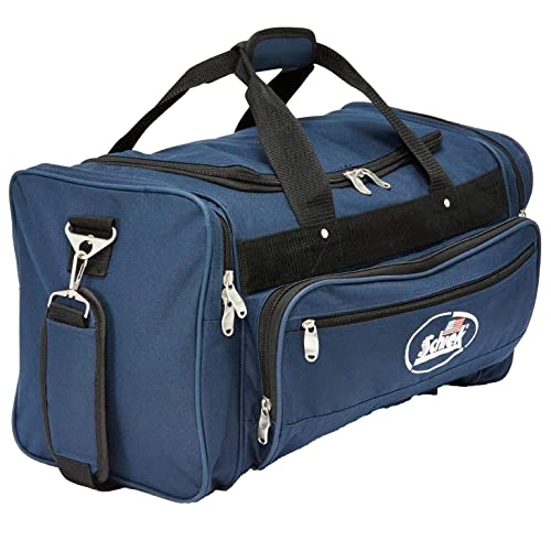 Schiek Sports Deluxe Gym Bag - Navy