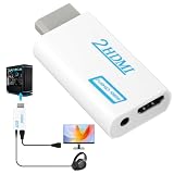 QarulG Wii HDMI Adapter Video Wii zu HDMI Konverteranschluss 1080P/720P Eingang und Ausgang Video und Audio 3,5 mm HD Converter HDTV Unterstützt alle Display Modi NTSC 480i 480p PAL 576i 720p 1080p