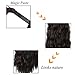 ALIMICE Long Corn Wave Ponytail Extension Synthetic Wavy Curly Wrap Around Clip in Ponytail Hair Extensions for Women Natural Hair Ponytails for Girl Lady Magic Paste Ponytail（22 inch 100g