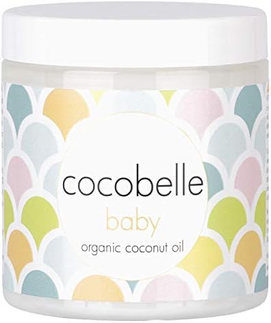 Cocobelle Baby Pure & Gentle Premium 100% Organic Virgin Coconut Oil for Babies – Perfect for Dry Skin, Eczema, Scalp/Cradle Cap, Bottom Balm, Nappy Rash Balm, Sores, Flaky Skin & Baby Massage Oil