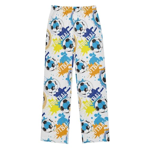 Football Silhouette Shabby Boys Pants for Kids Jogger Pants with Pockets S-XL