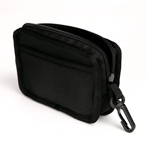 BIGH Porte-Clés Moto Néoprène Imperméable | 3 Compartiments Dont Poche Carte d'Identité | Anneau Intérieur Extérieur | Protège Réservoir | Accessoires Motard Noir 13x9cm – vue 4