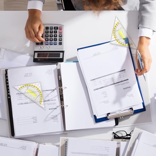 Behiruch 4 Stück Geodreieck Klein mit Griff, 14 cm Geodreieck Flexibel, Dreiecke Transparen Ideal für Schüler, Zeichner und Modellbauer