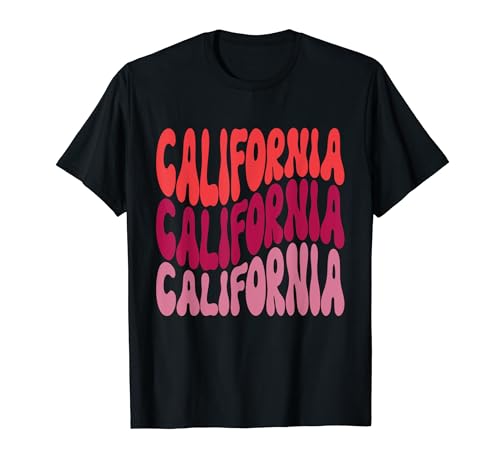Merch de recuerdos vintage retro de California para mujeres, hombres y niños Camiseta