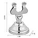 Alpine Industries Place Card Holder - Harp Style Table Name Place Card Holder- Tabletop Number, Photo, and Menu Stand - Great for Restaurants, Weddings Banquets - Silver (Pack of 12)