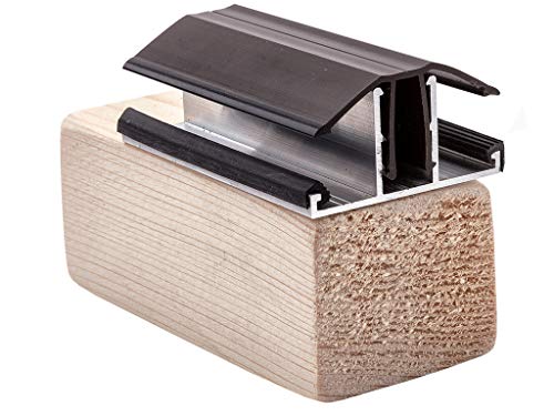 Snap Fit Glazing Bars for 10mm, 16mm, 25mm Polycarbonate Roofing Sheet (2500mm, Brown)