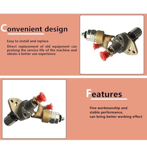 image for labwork Fuel Injector Pump 186 186F W/Solenoid Replacement for Yanmar 