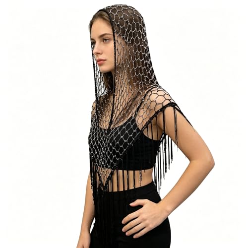 Pañuelo triangular de punto hiyab suave y cómodo para mujer 2