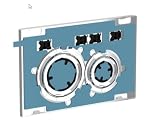 Geberit, Placca di comando Sigma21 115.884.00.1, per risciacquo a 2 quantità, colore cromo, personalizzabile 115884001