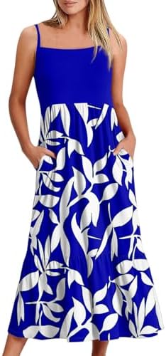 Sundresses for Women 2025 Summer Spaghetti Strap Beach Vacation C...