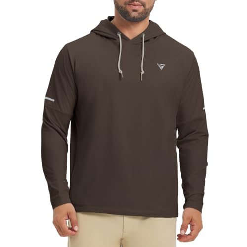 Image of M MAELREG Hoodies for Men Golf Fleece Hooded Sweatshirts Dry Fit Athletic Lightweight Casual Midlayer Mens Hoodies Pullover