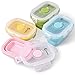 Cozihom Contenitore per Alimenti in Silicone Pieghevole Coperchio a Clip, impilabile, salvaspazio, Adatto a microonde/Frigorifero/congelatore/lavastoviglie, Senza BPA, 5 Once, 4 Confezioni