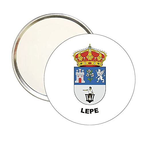 ROUND MIRROR. HERALDIC SHIELD LEPE HUELVA