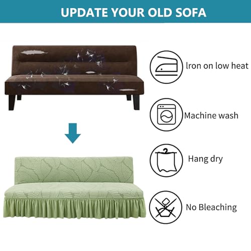 Housse de futon haut de gamme résistante aux chats avec jupe large - 8