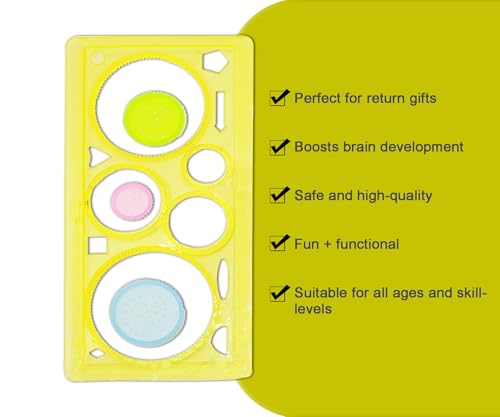 Image of Asera Birthday Return Gifts for Kids Designer Ruler Scale Kids Gift Items Birthday Stationery School Supplies, (Set of 12), Multi Color