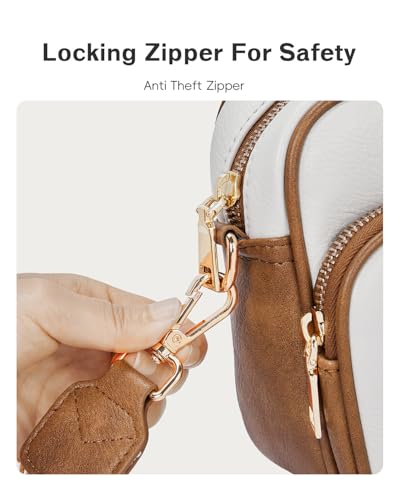 CHOLISS Small Purses for Women, Travel Purses Anti Theft Crossbody Bags for Women, Vegan Leather Adjustable Wide Guitar Strap3