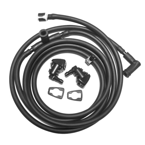 Image of Windshield Washer Nozzle Hose Repair Kit Compatible with Ford Super Duty F250 F350 F450 2011 2012 2013 2014 2015 2016, BC3Z-17K605-B Washer Hose + BC3Z-17603 Windshield Washer Hose