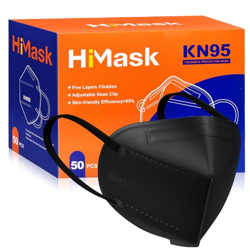 KN95 Face Masks for Adults 50 Pack Disposable Individually Wrapped