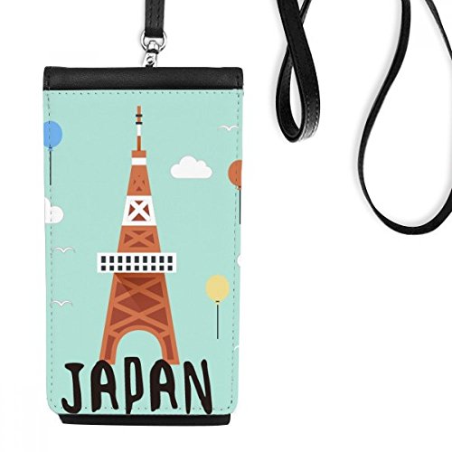 Sac téléphone cuir suspendu avec porte-monnaie Tokyo Tour compact
