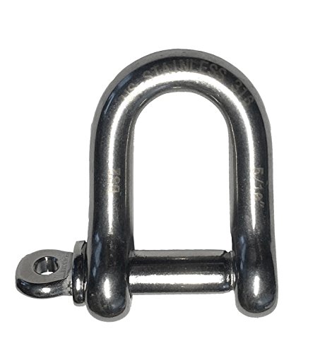 Stainless Steel 316 Forged D Shackle Marine Grade 5/16