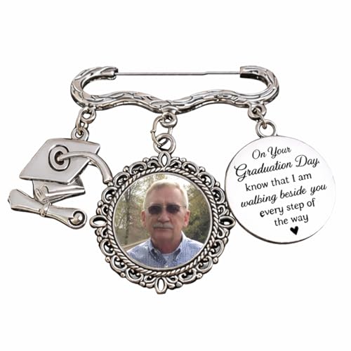 Personalized Graduation Memorial Pin with Photo Charm Graduation Keepsake Gift Memorial Charm for Class of 2026 Custom Tassel Memory for Cap 6