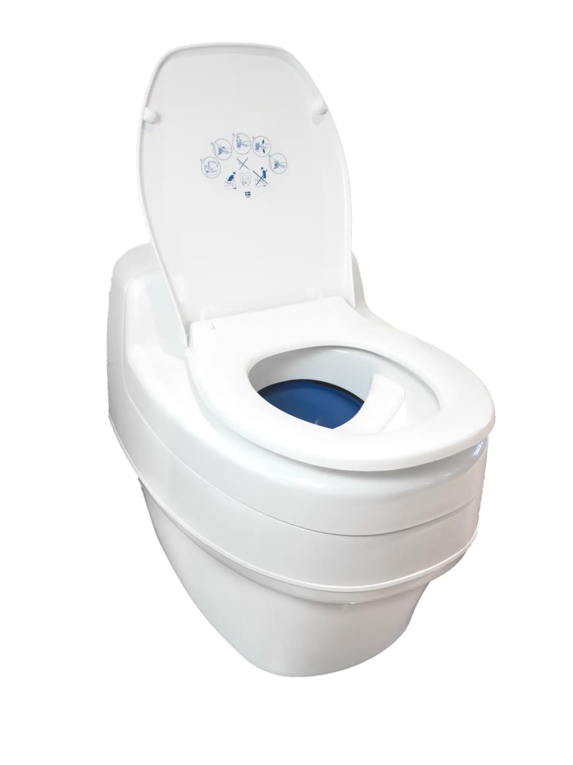 Trenntoilette/Trockentoilette Villa, Komposttoilette, Campingtoilette, Camper, Boot, Wohnmobil, Tiny House, Trockenklo