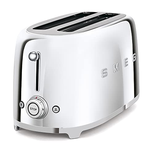 Smeg4slicetoasterchrome Urban Country Home Decor Smeg 4 slice toaster chrome urban country home decor