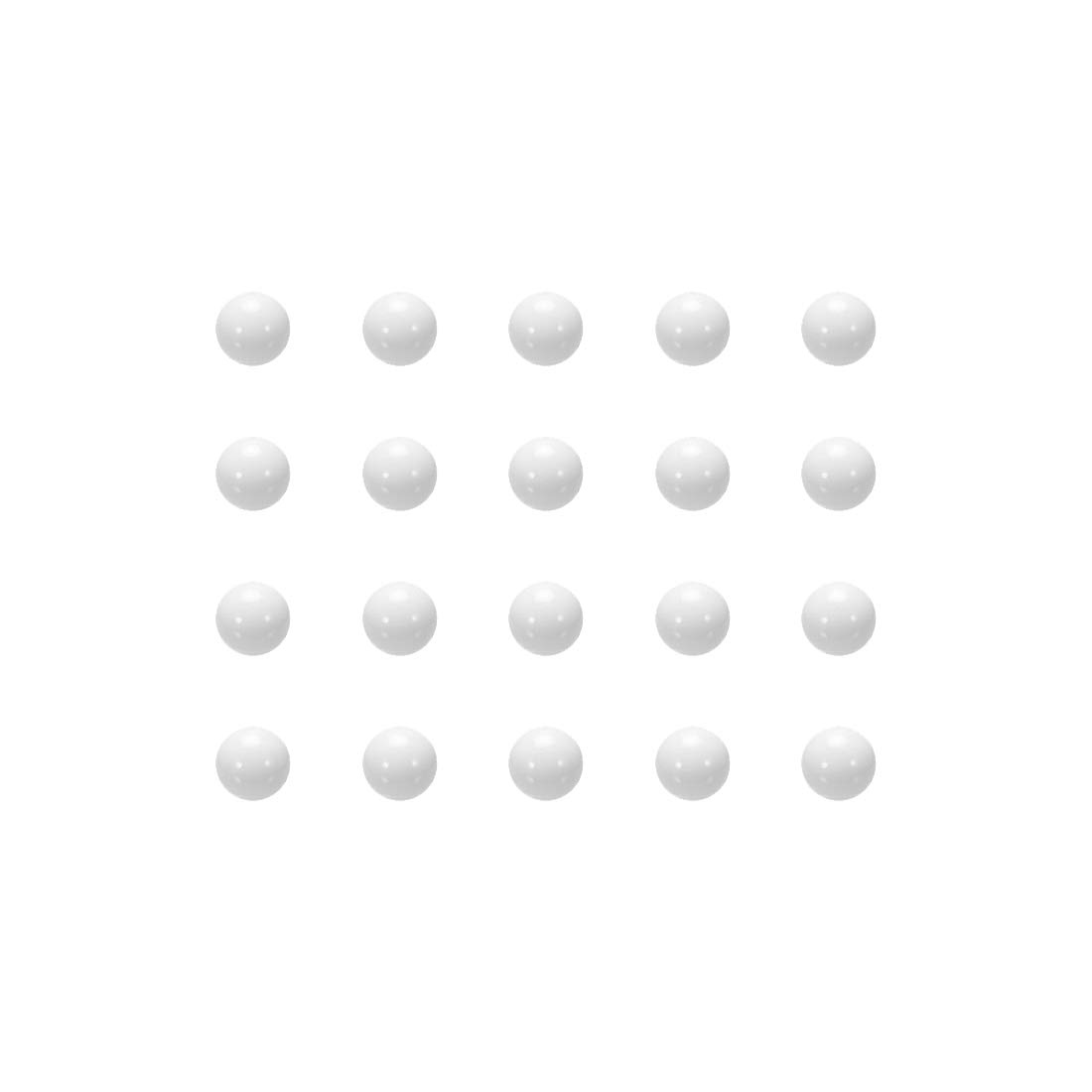 Billes en plastique 5 mm uxcell pour roulements et valves - Lot de 100