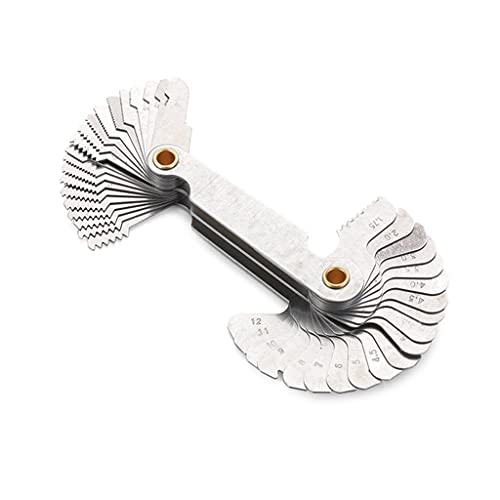 Calibrador de rosca 55/60 grados de acero carbono miniatura 1