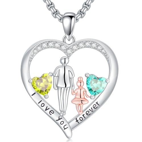 Zoeniya To My Daughter From Dad/Father,Daughter �a���΃y���_���g�l�b�N���X I Love You Forever Love Heart Jewelry �N���X�}�X �o�����^�C�� ��̓� �a�����M�t�g ���� ��