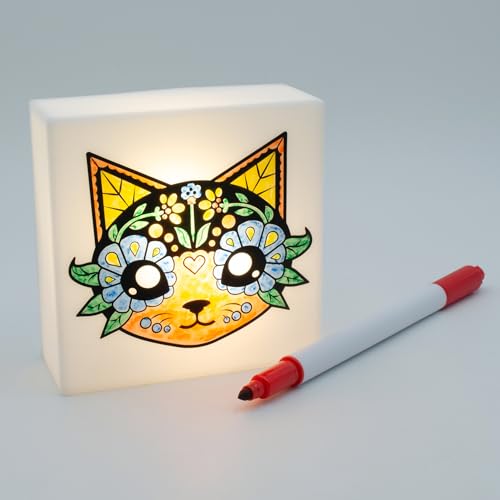 Kit artesanal iluminación nocturna para colorear gato miniatura 5