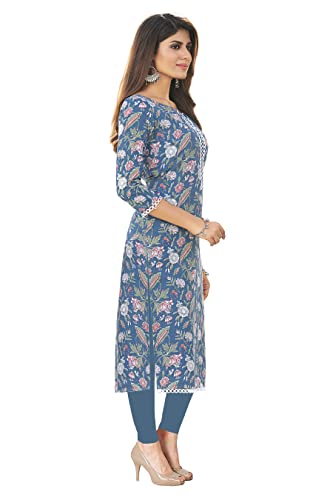 Image of Miraan Women's Cotton Regular Fit Casual Readymade Regular Kurti (Sankurti288)