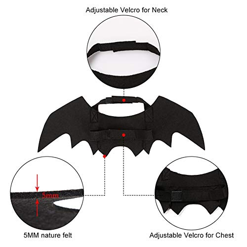 Ehdching Cat Costume Halloween Pet Bat Wings Cat Dog Bat Costume #TOP2