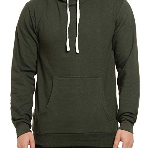 Image of Campus Sutra Men's Cotton Hooded Neck Sweatshirt