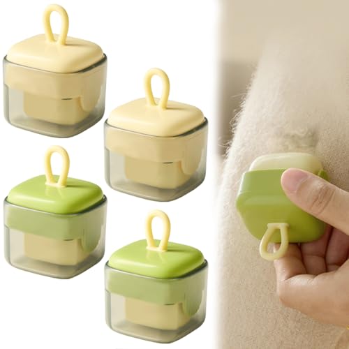 4 PCS Reusable Lint Rollers Super Sticky Lint Roller Ball Washable Lints Remover Portable Square Travel Lint Rollers Mini Lints Roller for Dog Cat Hair Clothing Sofas Hair Dust