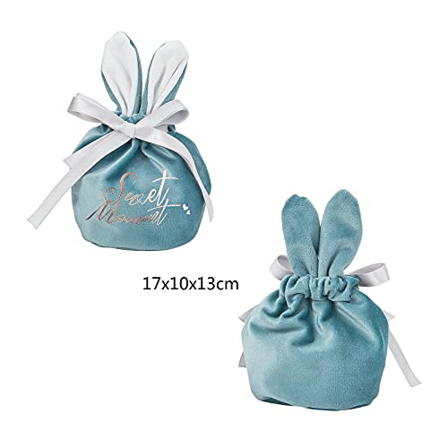 UR URLIFEHALL 10 sacchetti di velluto blu con