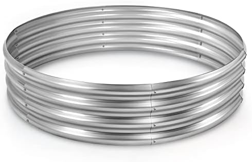 Top 5 Circular Raised Garden Bed Picks That Will Transform Your Garden 5 Land Guard Galvanized Raised Garden Bed Kit, Galvanized Planter Raised Garden Boxes Outdoor, Round Large Metal Raised Garden Beds for Vegetables ……