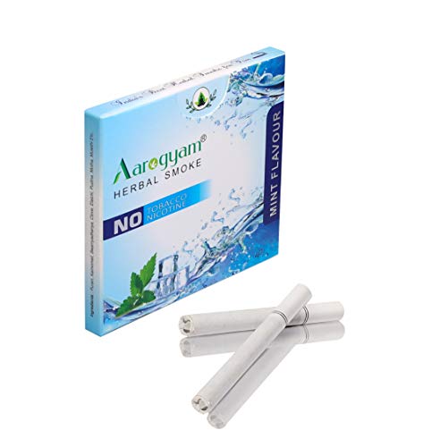 Aarogyam-Herbals-Cigarette-100-Tobacco-Nicotine-Free-Smoke-for-Relieve-Stress-Mood-Enhance-Product-for-Smokers-10-Sticks-in-Each-Packet-MINT-FLAVOUR-1-Packet