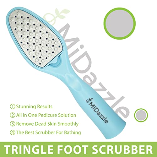 Image of Midazzle Triangle & 3 in 1 Rectangle Foot Scrubber, Callus Remover - Colors May Vary - (Pack of 2)