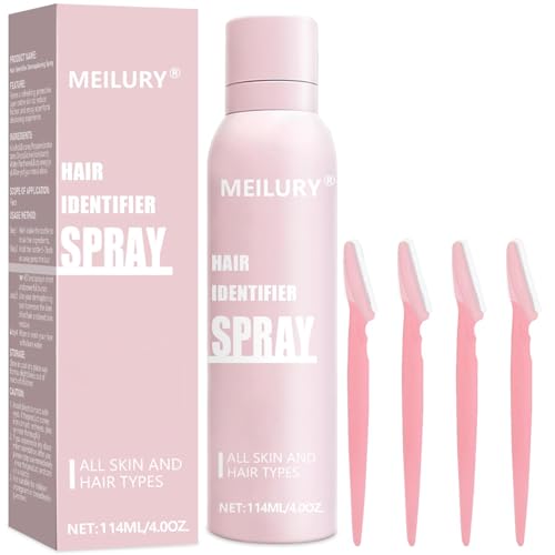 Hair Identifier Spray for Face Shaving,Moisturizing and Skin Care Dermaplaner Spray, Glow Reveal...