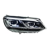 Scheinwerfer kompatibel für VW Touareg Scheinwerfer 2011–2015 Touareg DRL H7 Bi Xenon Birne Montage Dynamisches Signal Zubehör