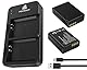 Homesuit LP-E10 Akku 1600mAh und LED Ladegerät für Canon EOS 1100D, EOS 1200D, EOS 1300D, EOS 2000D, EOS Rebel T3, T5, T6, T7, Kiss X50, Kiss X70 Kameras(2er-Pack)