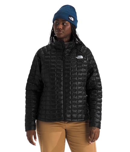 The North Face Women's ThermoBall Insulated Jacket (Standard & Plus Size) - Wind & Water Resistant, Secure Zip Pockets, TNF Black, 1X Plus