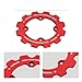 NICECNC Chain Protector Sprocket Cover Aluminum Compatible with Yamaha Raptor 700R YFM700R 2012-2026, Raptor 700 YFM700 2013-2026, Raptor 700 YFM700 2006-2011 Red