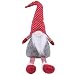 Juegoal 18" Handmade Swedish Tomte Sitting Long Leg, Christmas Gnome Plush Santa Claus Elf Doll Home Ornaments Kids Gift Table Decor