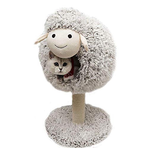 YSYDE Lamb Climbing Frame, Comfortable Hole Shaped Ball Cat House, Which Makes The Cat Safe and Comfortable, Warm and Comfortable, to Save Space, Solve Theof Cat Lif