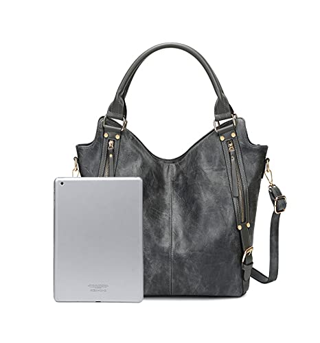 Image of Women Tote Bag Handbags PU Leather Fashion Hobo Shoulder Bags with Adjustable Shoulder Strap