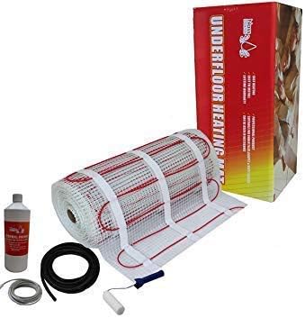 Nassboards Premium Pro Electric Underfloor Heating Mat Kit 200w - 1.5m² - Featuring Intelligent Control Black WiFi Enabled Beca Thermostat Compatible with iPhone, Android, Alexa, Google Home and Siri