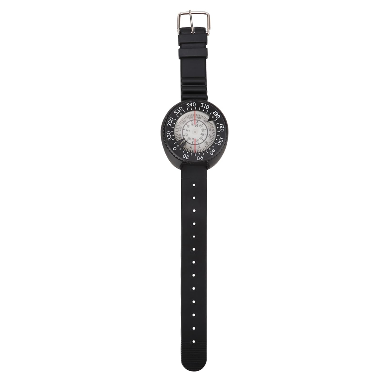 Night Wrist para Buceo, Calibrado para el Hemisferio Sur con Esfera y Pulsera Luminiscente, Lectura Superior y Lateral para Cuevas Submarinas y Snorkeling